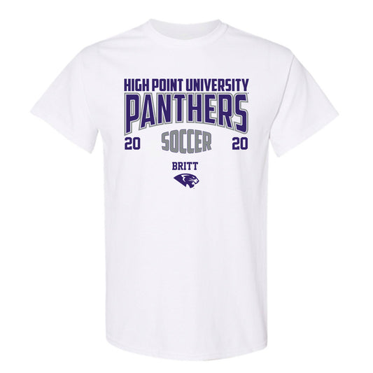 High Point - NCAA Men's Soccer : Caleb Britt - T-Shirt-0