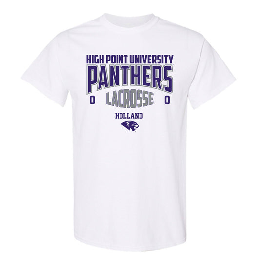 High Point - NCAA Men's Lacrosse : Heath Holland - T-Shirt-0