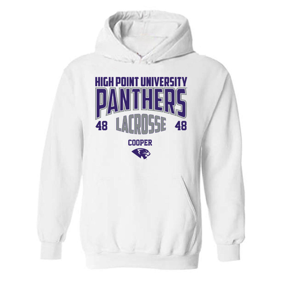 High Point - NCAA Men's Lacrosse : Owen Cooper - Hooded Sweatshirt-0