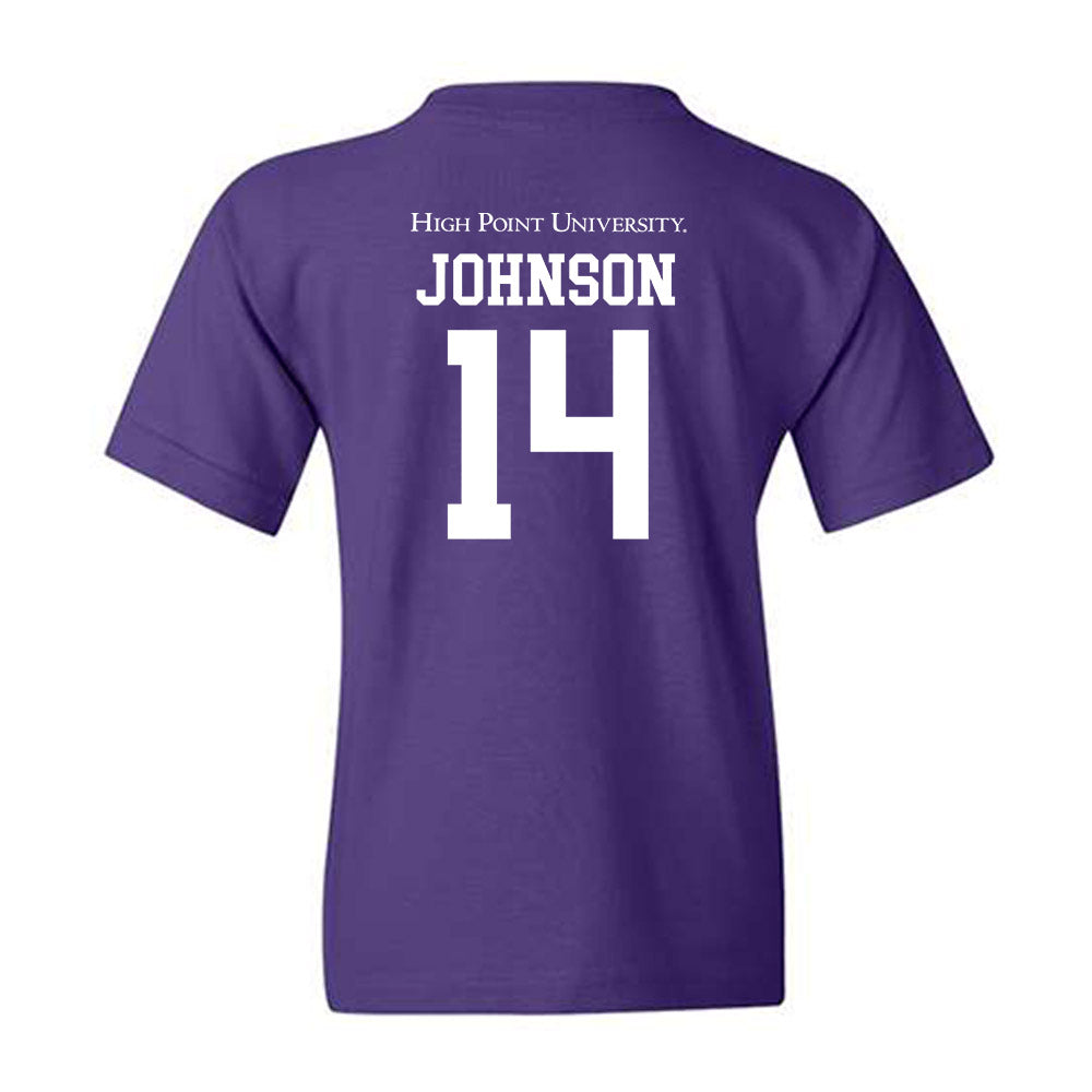 High Point - NCAA Baseball : Landen Johnson - Youth T-Shirt-1