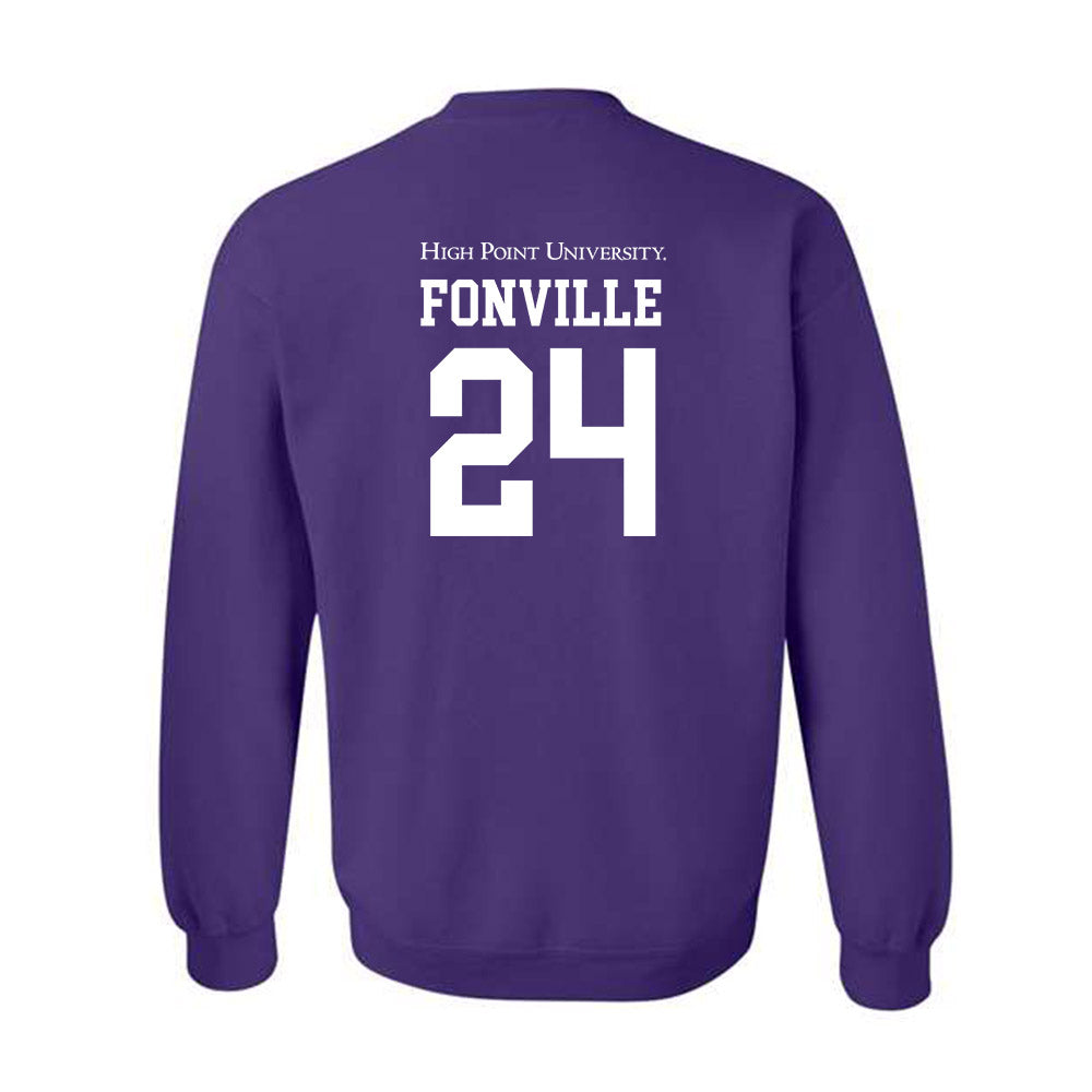 High Point - NCAA Men's Basketball : David Fonville - Crewneck Sweatshirt-1