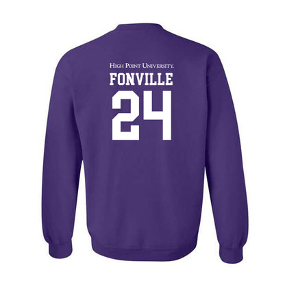 High Point - NCAA Men's Basketball : David Fonville - Crewneck Sweatshirt-1