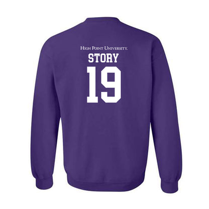 High Point - NCAA Baseball : Dylan Story - Crewneck Sweatshirt-1