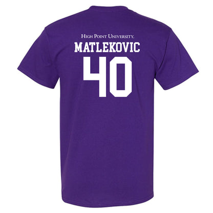 High Point - NCAA Men's Basketball : Ivan Matlekovic - T-Shirt-1