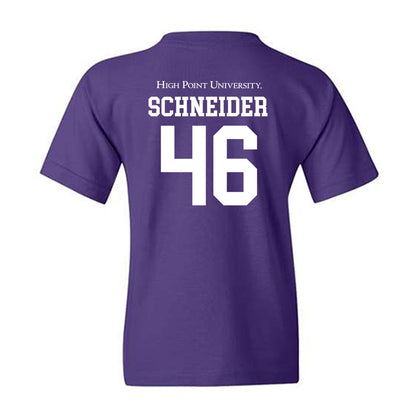 High Point - NCAA Baseball : Charlie Schneider - Youth T-Shirt-1