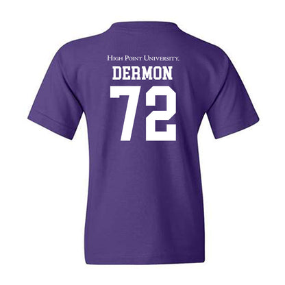 High Point - NCAA Men's Lacrosse : Luke Dermon - Youth T-Shirt-1
