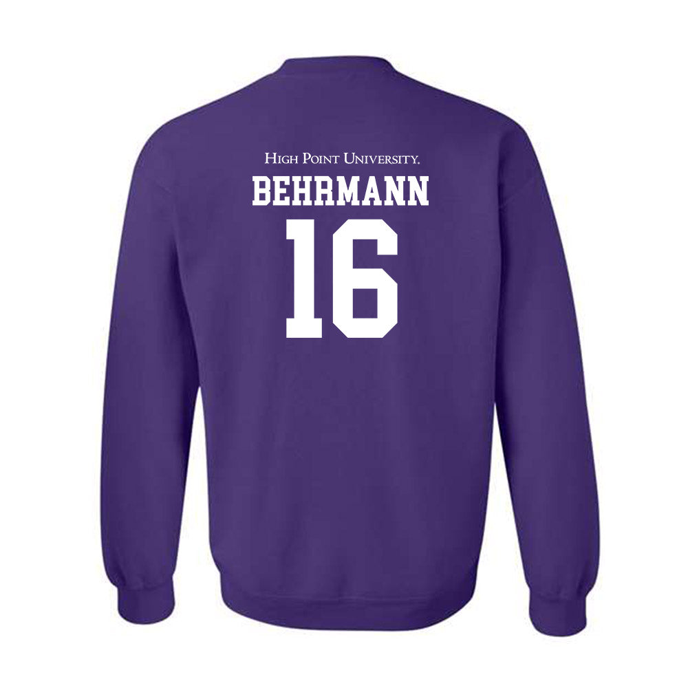 High Point - NCAA Men's Soccer : Noah Behrmann - Crewneck Sweatshirt-1