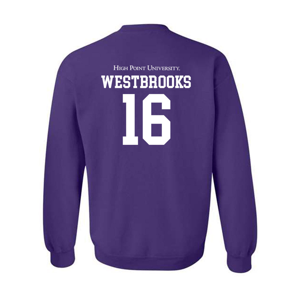 High Point - NCAA Men's Lacrosse : James Westbrooks - Crewneck Sweatshirt-1