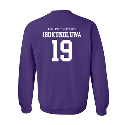 High Point - NCAA Men's Basketball : Josh Ibukunoluwa - Crewneck Sweatshirt-1