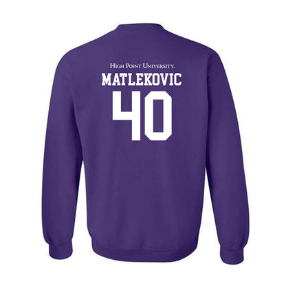 High Point - NCAA Men's Basketball : Ivan Matlekovic - Crewneck Sweatshirt-1