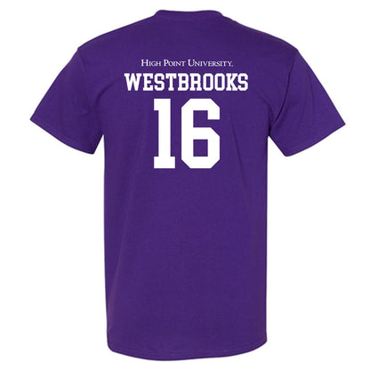 High Point - NCAA Men's Lacrosse : James Westbrooks - T-Shirt-1