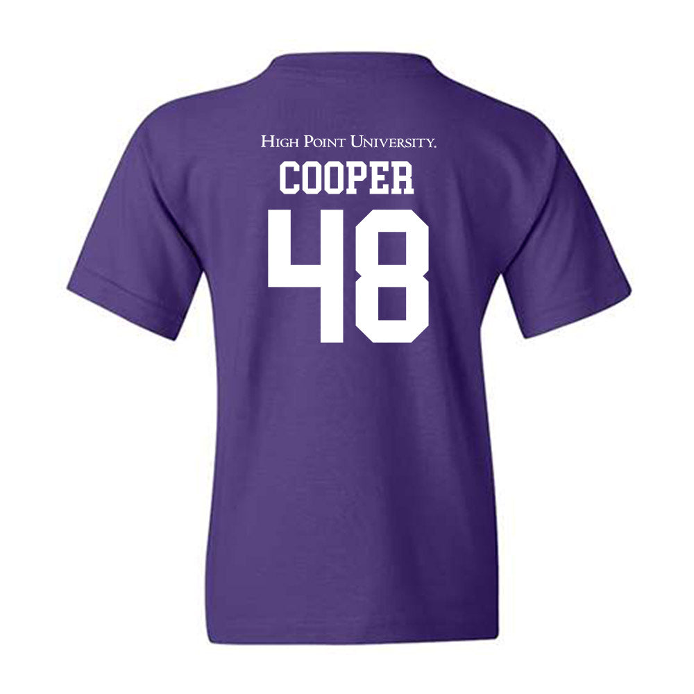 High Point - NCAA Men's Lacrosse : Owen Cooper - Youth T-Shirt-1