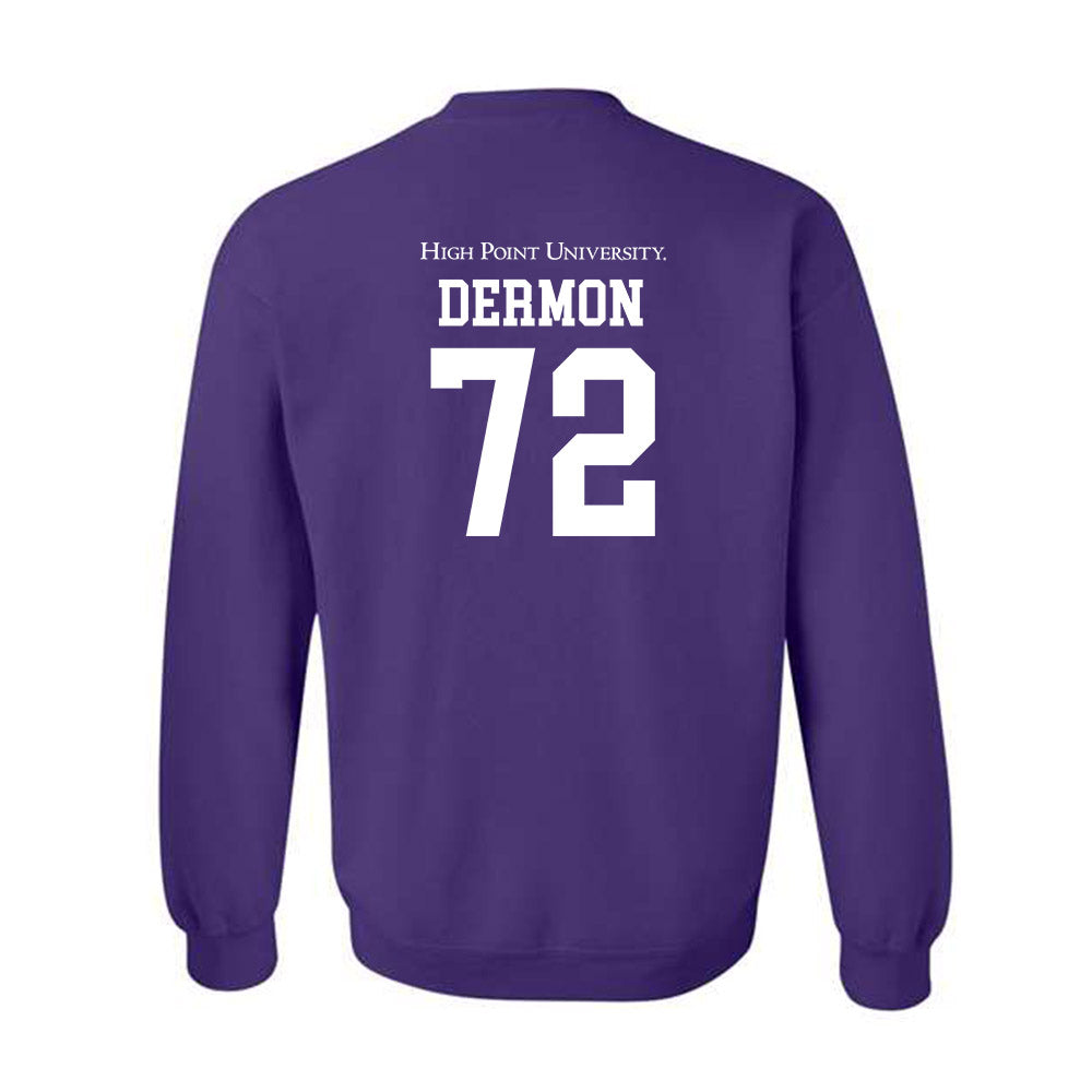 High Point - NCAA Men's Lacrosse : Luke Dermon - Crewneck Sweatshirt-1