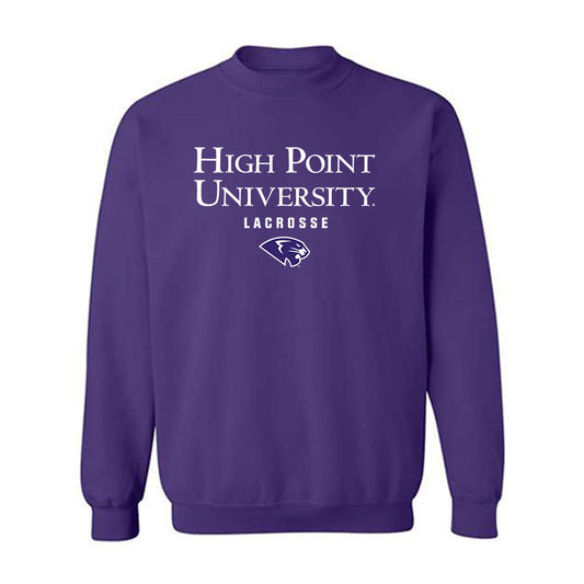 High Point - NCAA Men's Lacrosse : James Westbrooks - Crewneck Sweatshirt-0