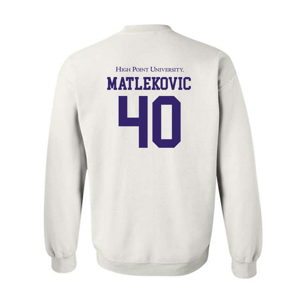 High Point - NCAA Men's Basketball : Ivan Matlekovic - Crewneck Sweatshirt-1