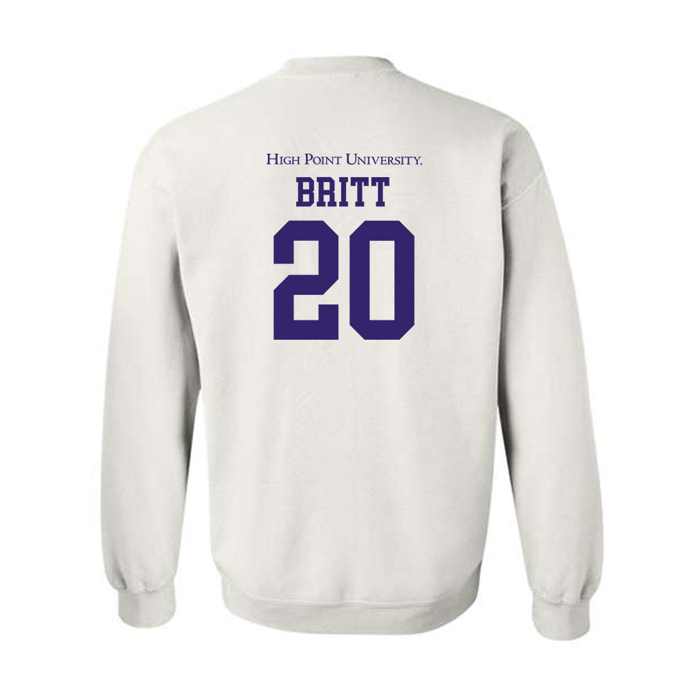 High Point - NCAA Men's Soccer : Caleb Britt - Crewneck Sweatshirt-1