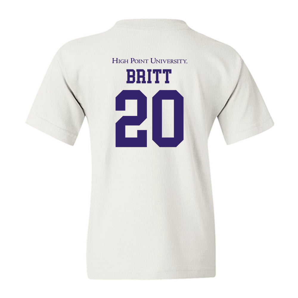 High Point - NCAA Men's Soccer : Caleb Britt - Youth T-Shirt-1