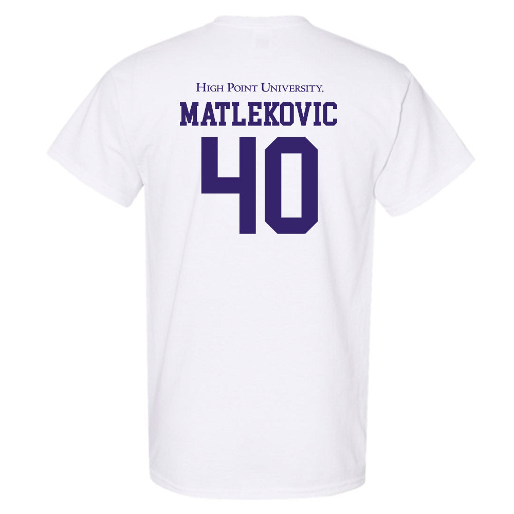 High Point - NCAA Men's Basketball : Ivan Matlekovic - T-Shirt-1