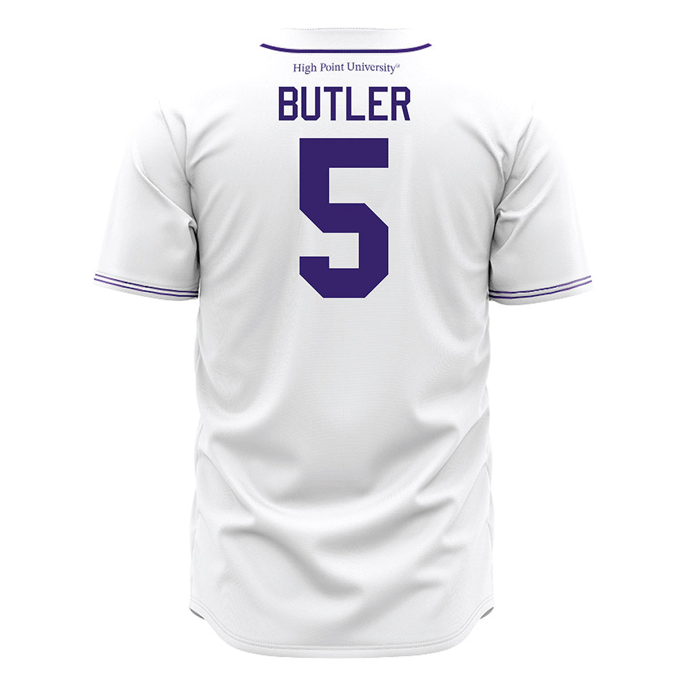 High Point - NCAA Baseball : Cordarius Butler - White Jersey-1