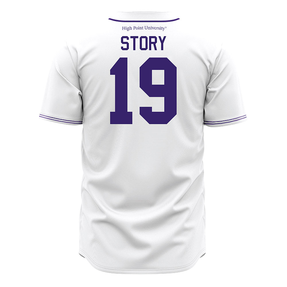 High Point - NCAA Baseball : Dylan Story - White Jersey-1