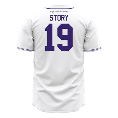 High Point - NCAA Baseball : Dylan Story - White Jersey-1