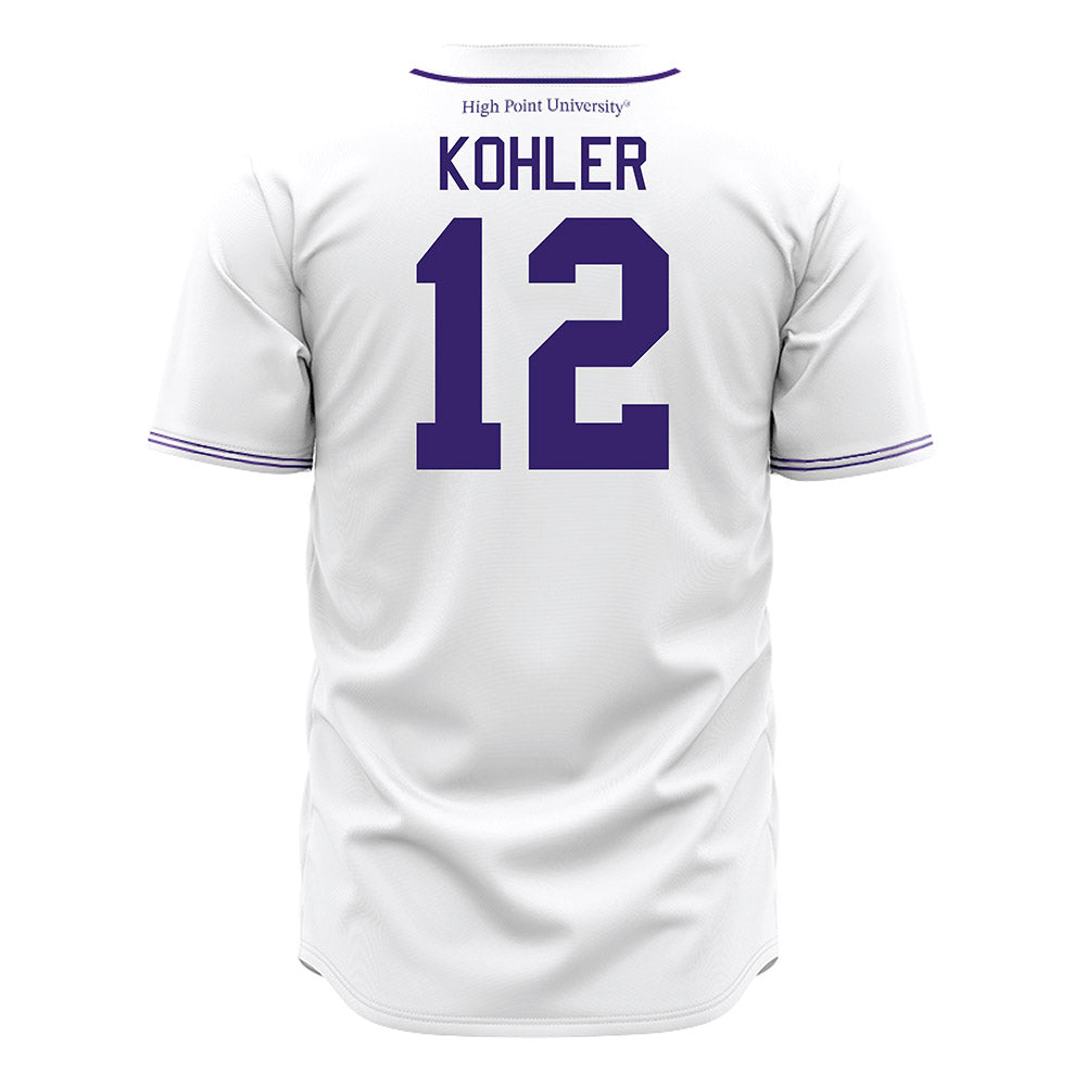 High Point - NCAA Baseball : Jace Kohler - White Jersey-1