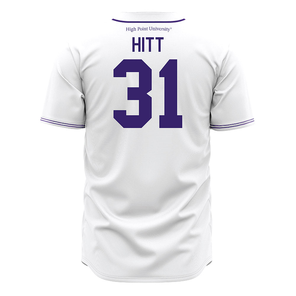 High Point - NCAA Baseball : Dalton Hitt - White Jersey-1