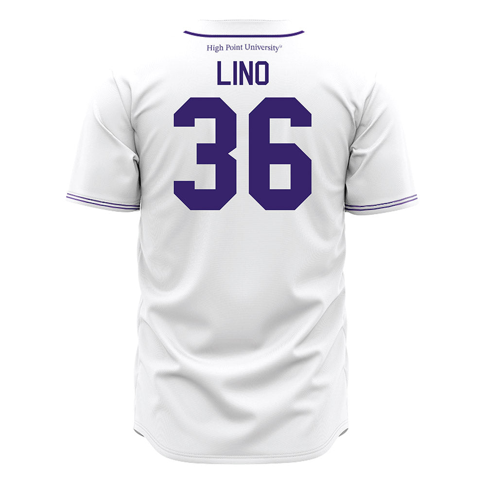 High Point - NCAA Baseball : Anthony Lino - White Jersey-1