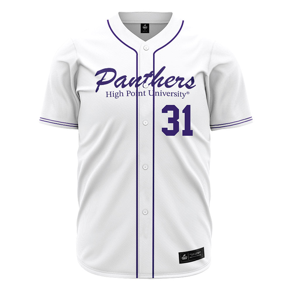 High Point - NCAA Baseball : Dalton Hitt - White Jersey-0