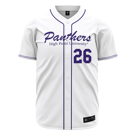 High Point - NCAA Baseball : Brody Shawn - White Jersey-0