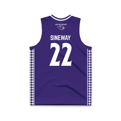 High Point - NCAA Men's Basketball : Andrew Sineway - Purple Basketball Jersey-1