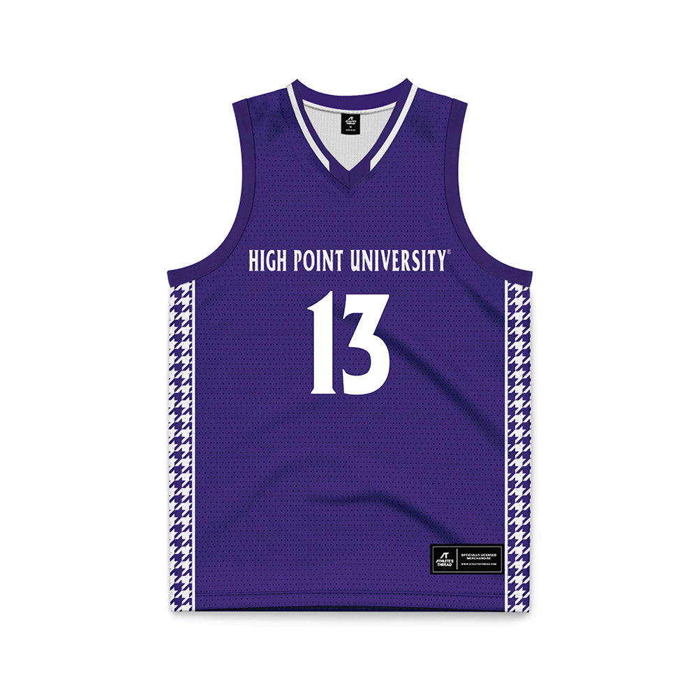 High Point - NCAA Men's Basketball : Liam Mcchesney - Purple Basketball Jersey-0