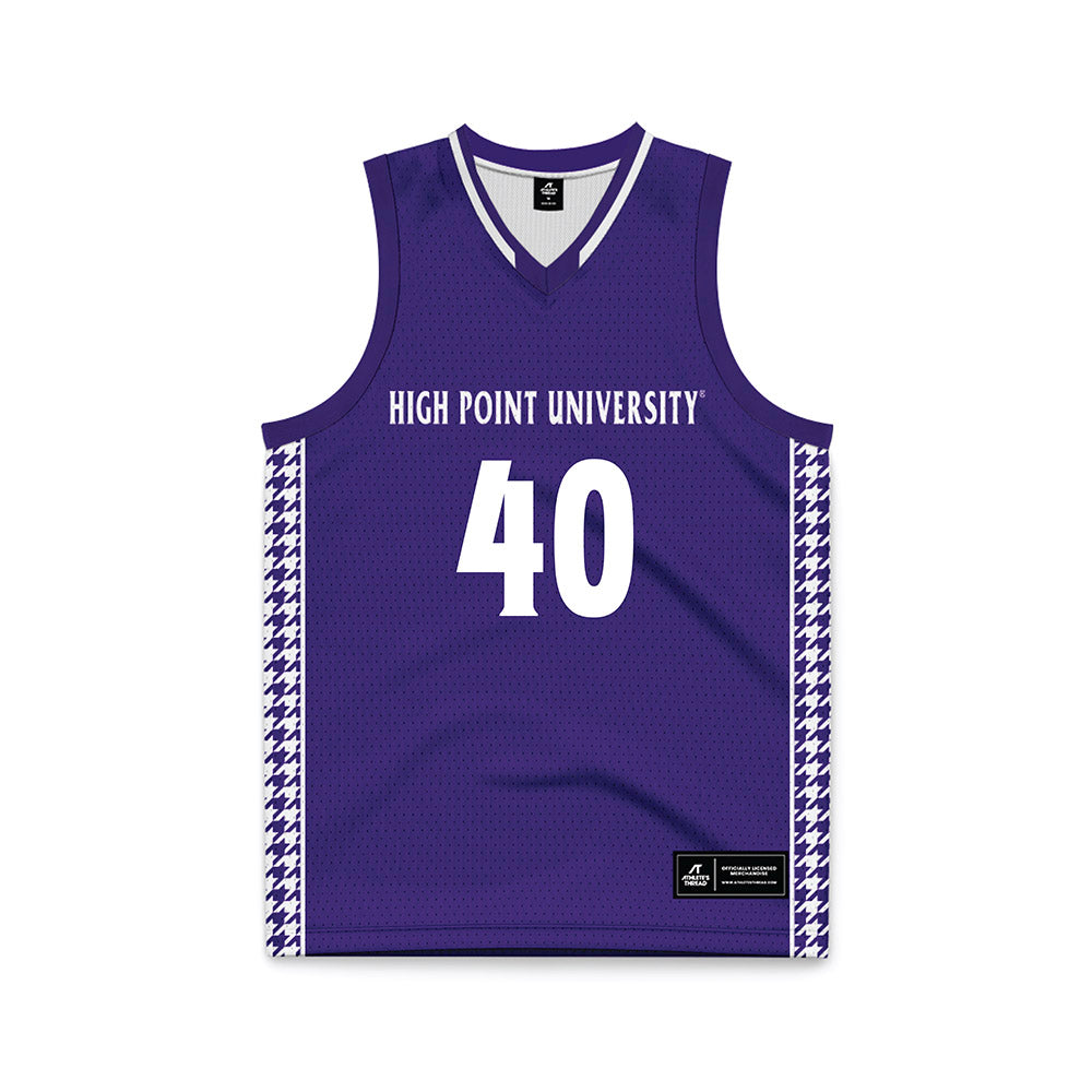 High Point - NCAA Men's Basketball : Ivan Matlekovic - Purple Basketball Jersey-0