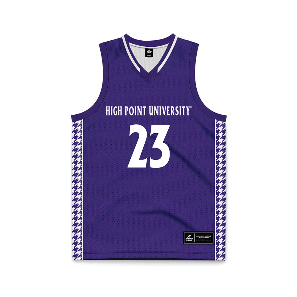 High Point - NCAA Men's Basketball : Kasen Krueger - Purple Basketball Jersey-0