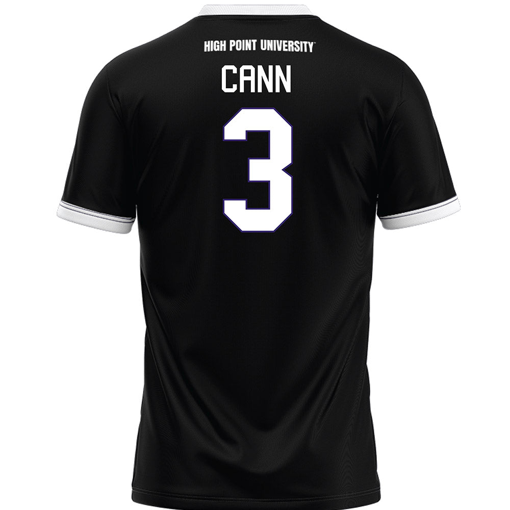 High Point - NCAA Men's Lacrosse : Ian Cann - Black Lacrosse Jersey -1