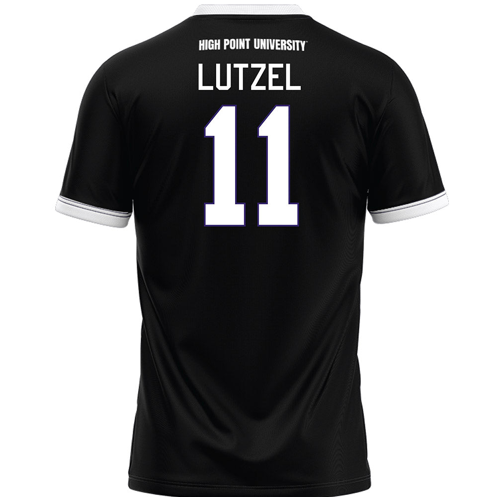High Point - NCAA Men's Lacrosse : Matt Lutzel - Black Lacrosse Jersey -1