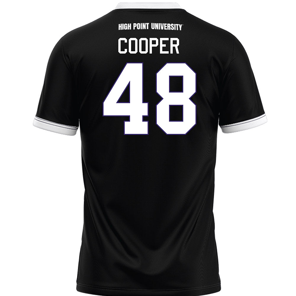 High Point - NCAA Men's Lacrosse : Owen Cooper - Black Lacrosse Jersey -1