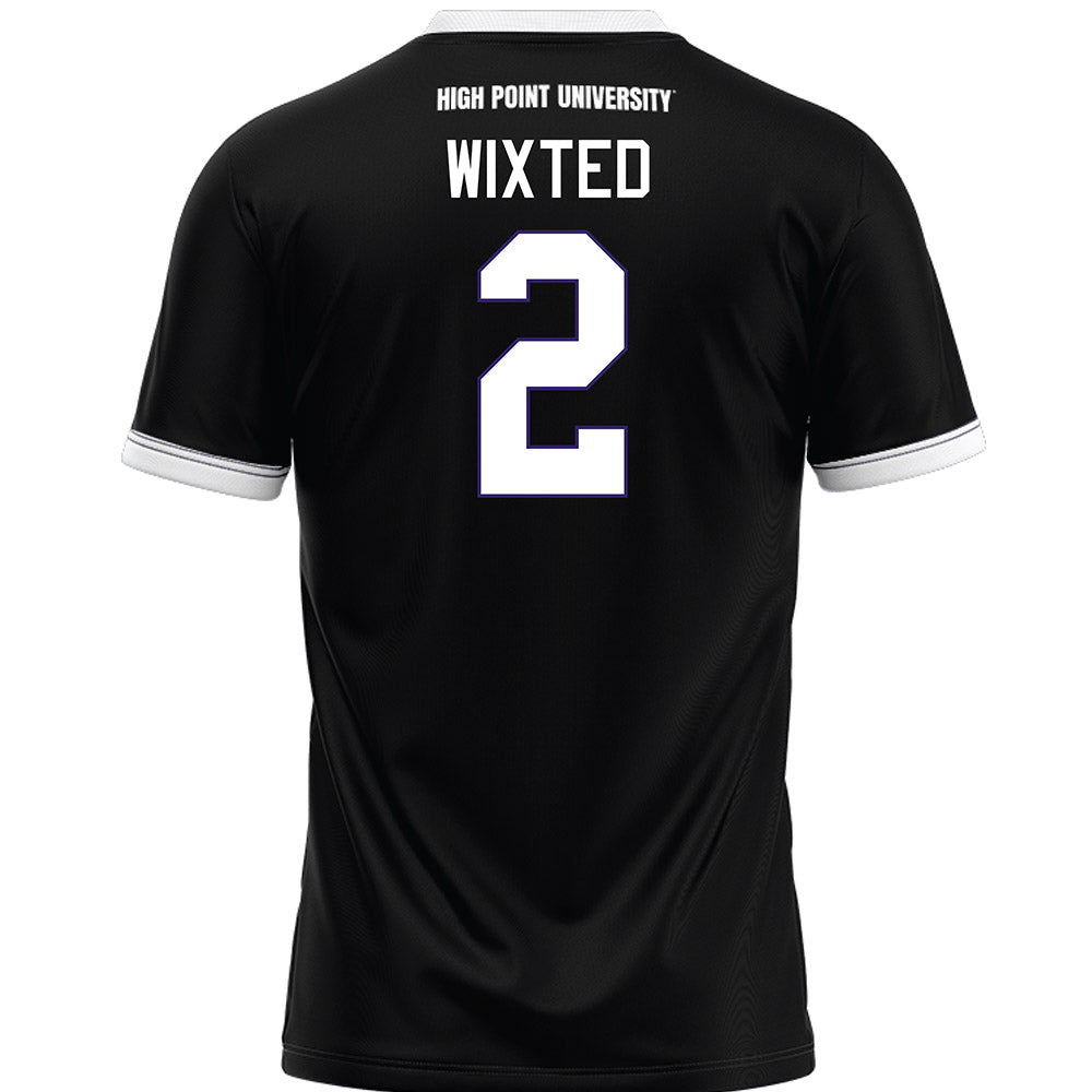 High Point - NCAA Men's Lacrosse : Justin Wixted - Black Lacrosse Jersey -1