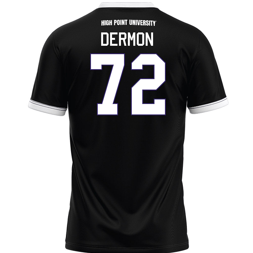 High Point - NCAA Men's Lacrosse : Luke Dermon - Black Lacrosse Jersey -1