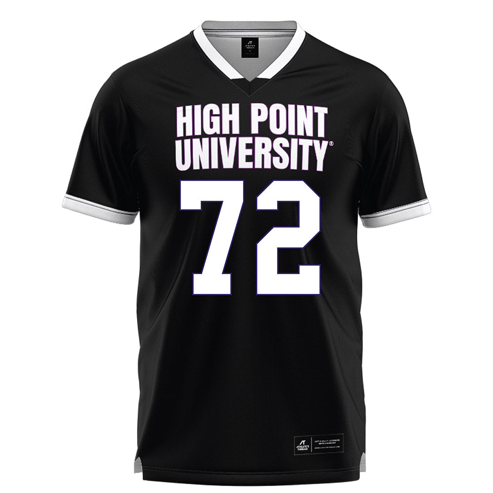 High Point - NCAA Men's Lacrosse : Luke Dermon - Black Lacrosse Jersey -0