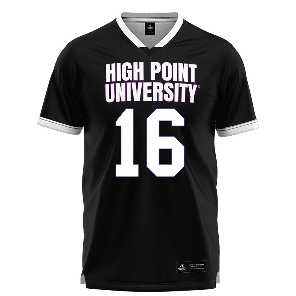 High Point - NCAA Men's Lacrosse : James Westbrooks - Black Lacrosse Jersey -0