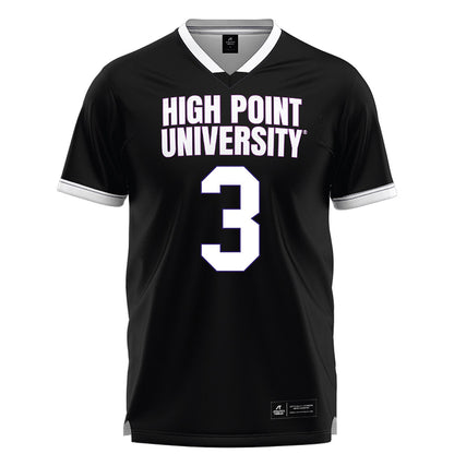 High Point - NCAA Men's Lacrosse : Ian Cann - Black Lacrosse Jersey -0