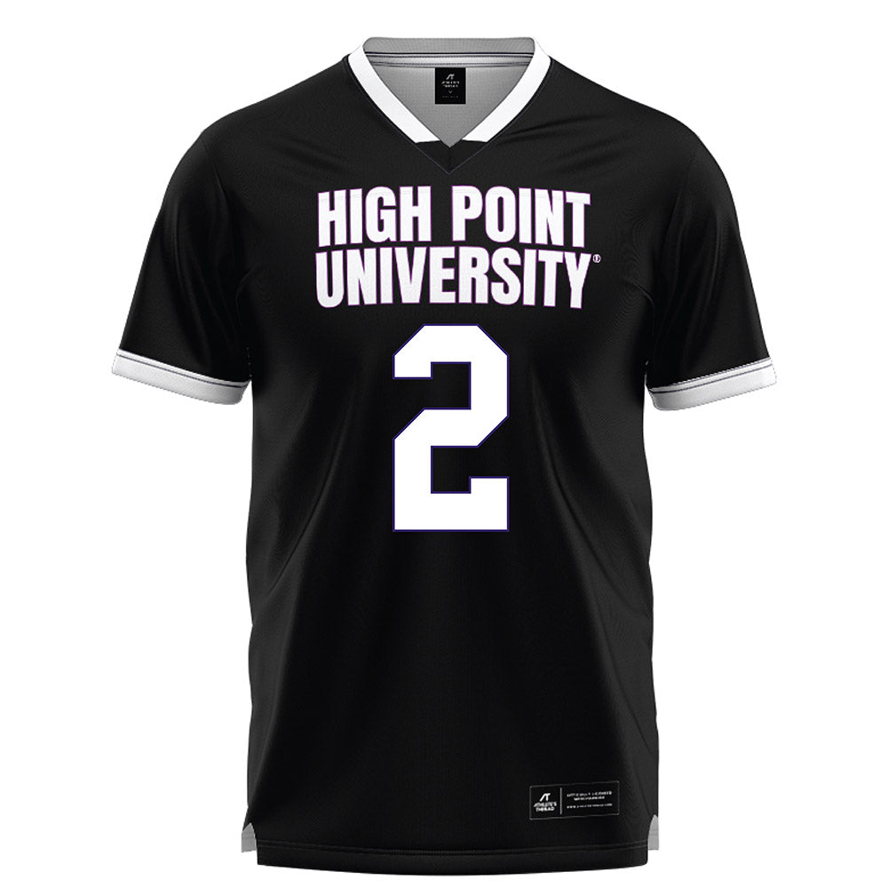 High Point - NCAA Men's Lacrosse : Justin Wixted - Black Lacrosse Jersey -0