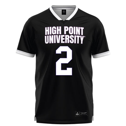 High Point - NCAA Men's Lacrosse : Justin Wixted - Black Lacrosse Jersey -0