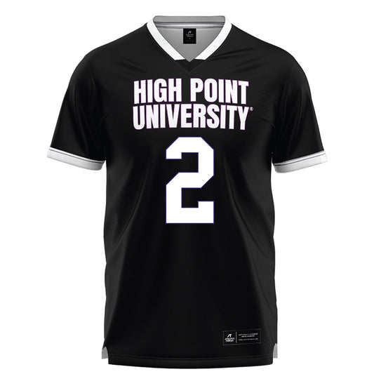 High Point - NCAA Men's Lacrosse : Justin Wixted - Black Lacrosse Jersey -0