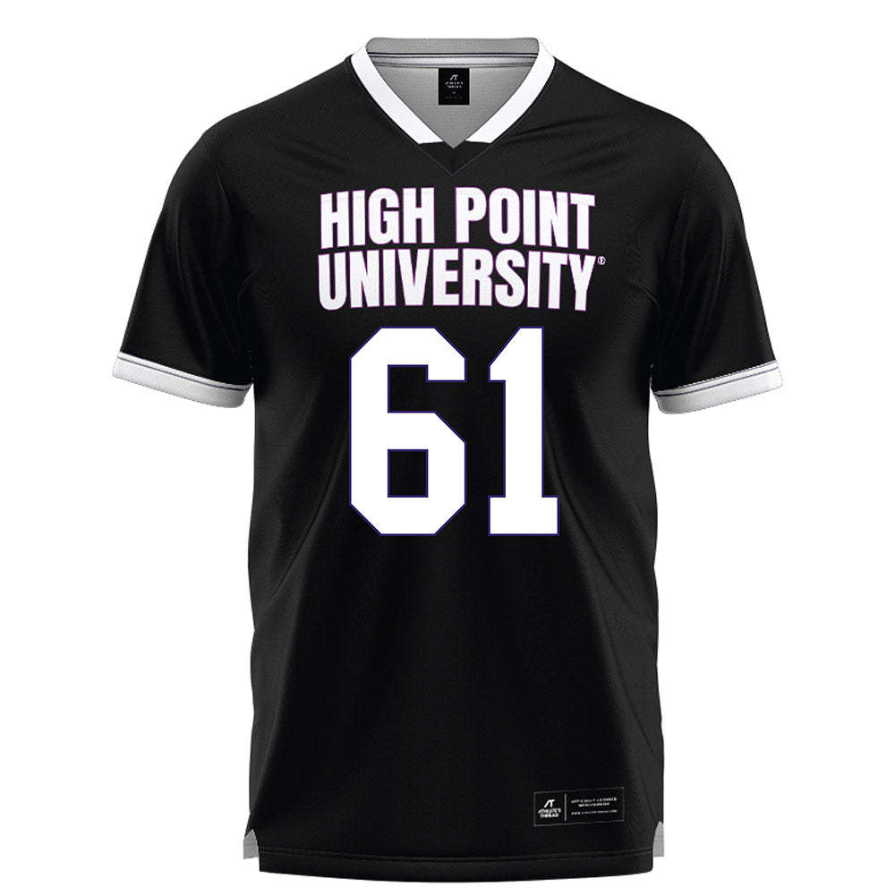 High Point - NCAA Men's Lacrosse : Asher Stull - Black Lacrosse Jersey -0