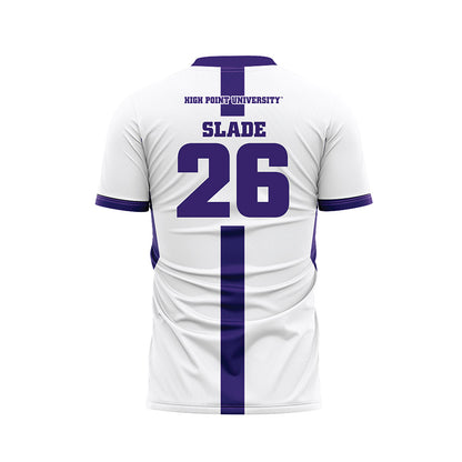 High Point - NCAA Men's Soccer : Jack Slade - White Soccer Jersey-1