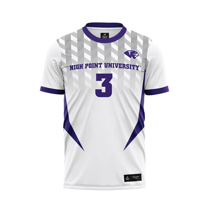 High Point - NCAA Men's Soccer : Desmond Mensah - White Soccer Jersey-0