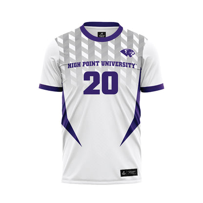 High Point - NCAA Men's Soccer : Caleb Britt - White Soccer Jersey-0