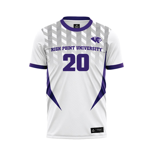 High Point - NCAA Men's Soccer : Caleb Britt - White Soccer Jersey-0
